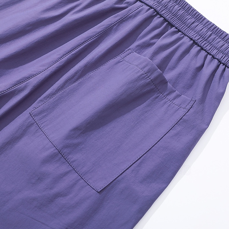 Hombre Pantalones Pantalones casuales Pantalones anchos Pantalones de paracaídas Pantalones de secado rápido Correa 2 en 1 Multi bolsillo Plano Dispersor de humedad Transpirable Longitud total Casual 2026 - $26.99 –P7
