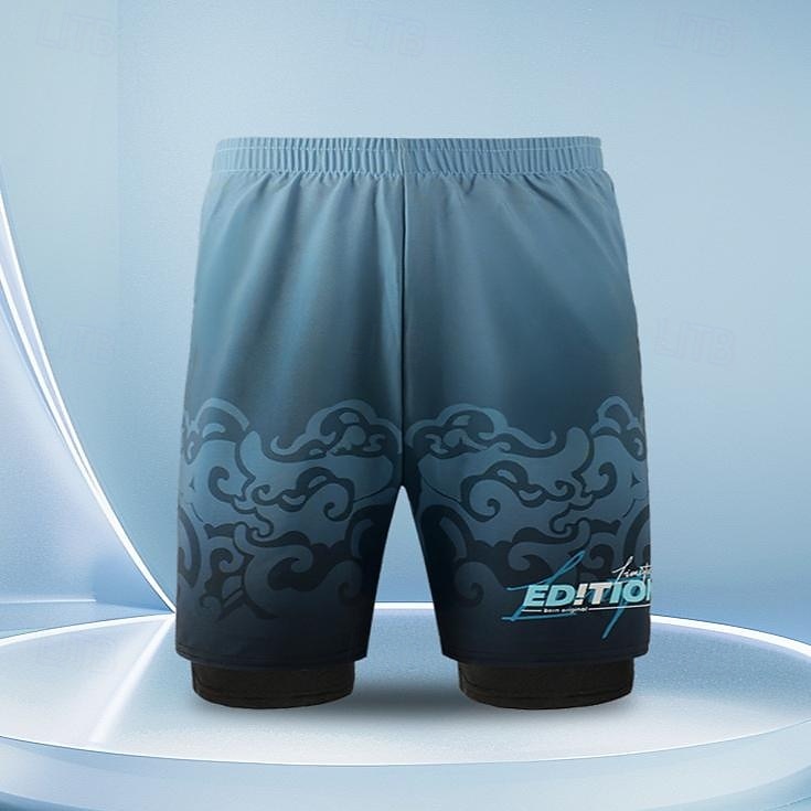 Men's Standard Swim Shorts Swim Trunks Gradient Drawstring 2 in 1 With Compression Liner Quick Dry Elastic Breathable Sleeveless Swimwear Bottoms Surfing Diving Swimming Summer 2026 - $15.49 –P1