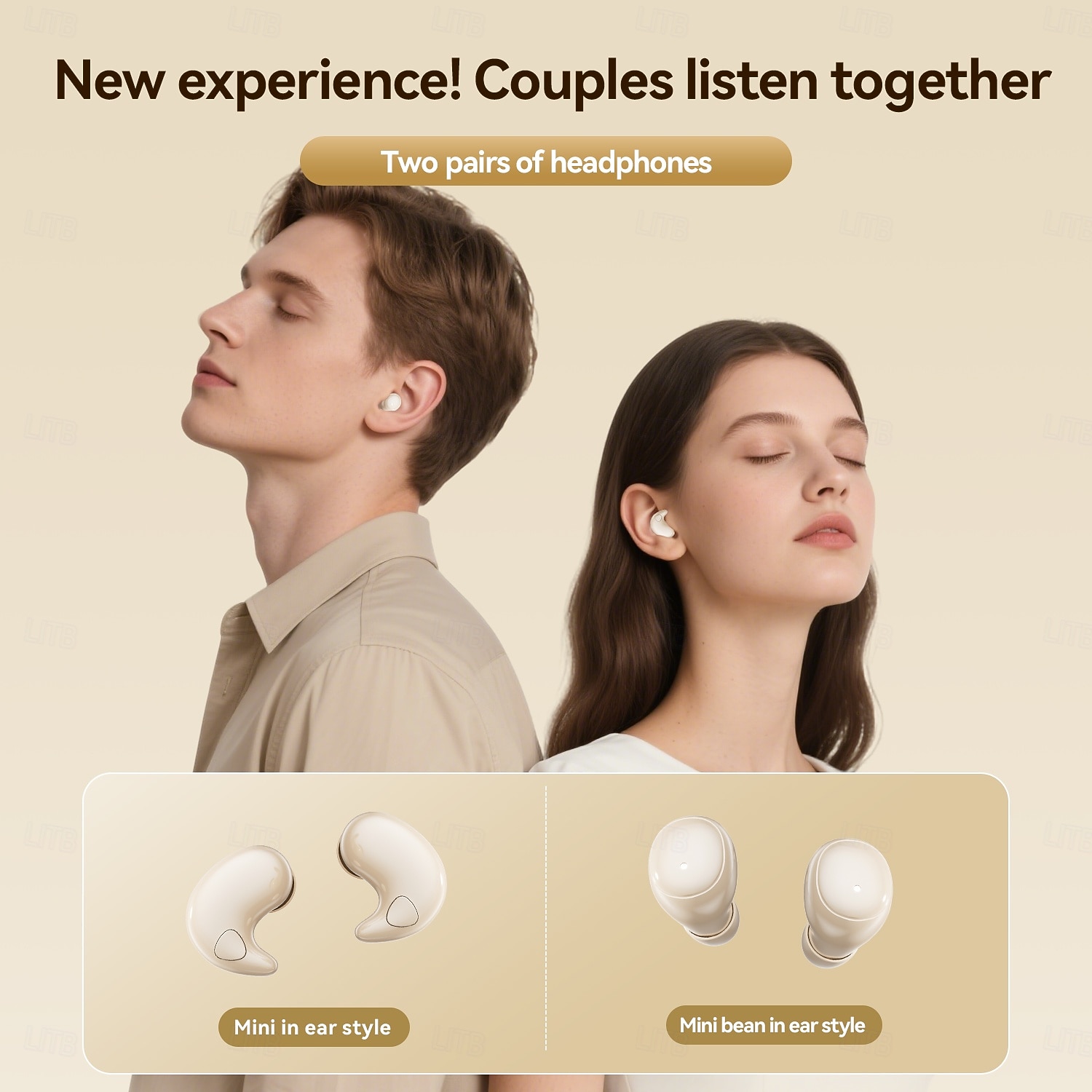 Usynlige søvnørepropper for sidesovere, 2 par trådløse hodetelefoner i ett ladeetui, ultratynne mini Bluetooth-ørepropper for små ører, støydemping, LED-strømdisplay for iPhone og Android 2026 - $32.99 –P8