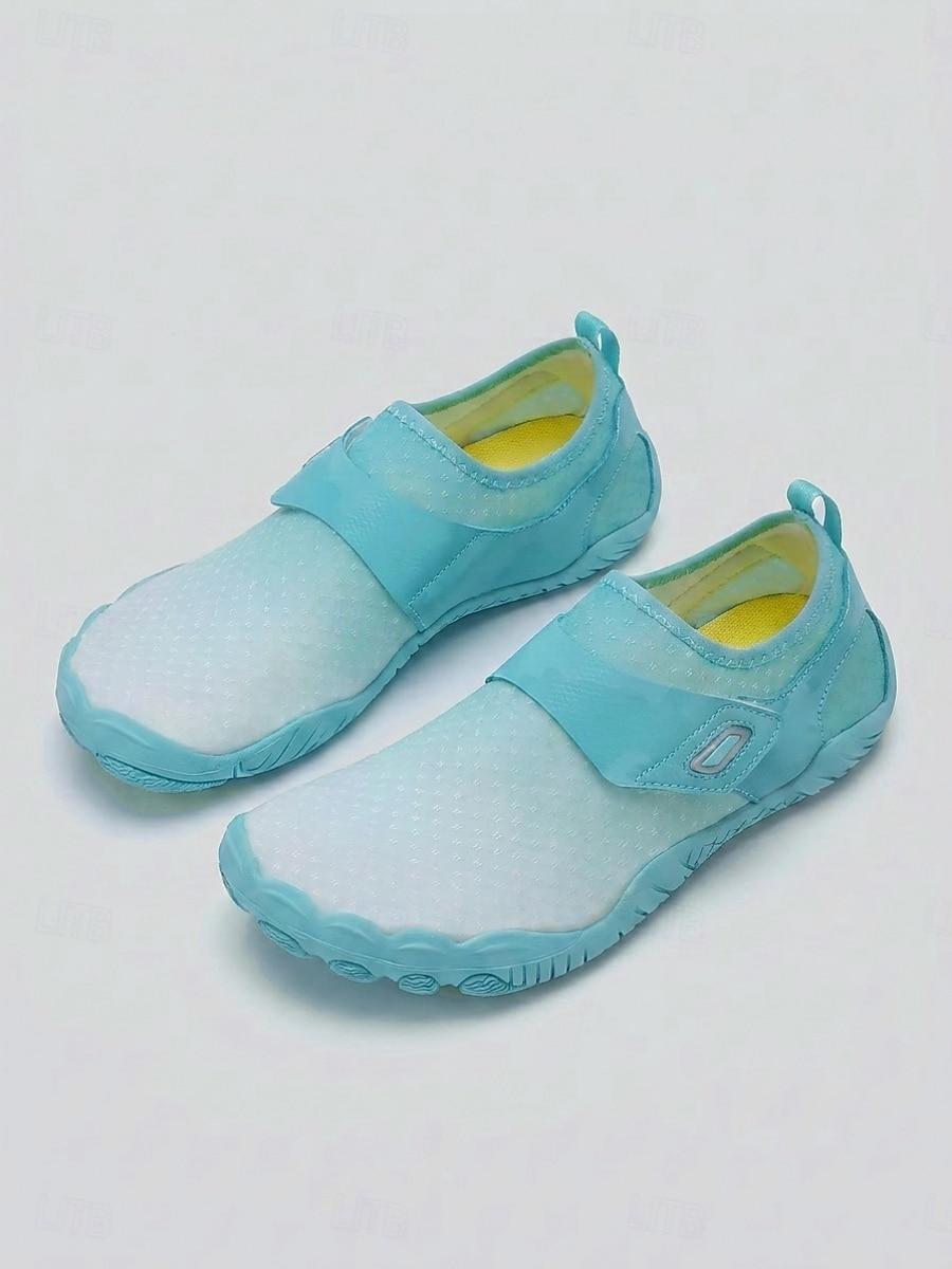 Bequeme blaue Damen-Wasserschuhe mit rutschfester Sohle &Magic Tape – atmungsaktive, schnelltrocknende Schuhe zum Wandern, für Strand, Pool und Schnorcheln &Wassersport 2026 - $32.99 –P2