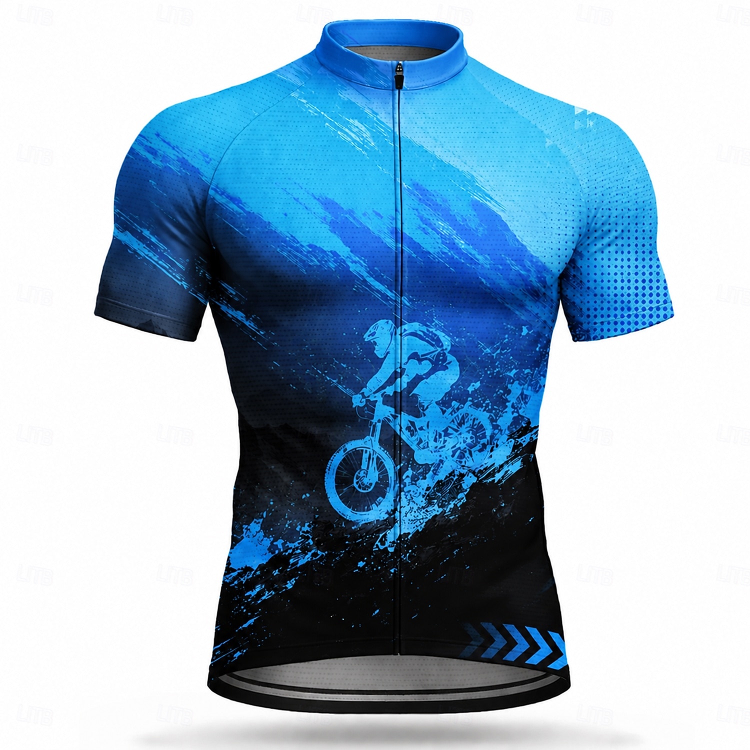 Heren Wielrenshirt Geometrisch Korte mouw Fietsen Shirt Kleding Bovenlichaam met 3 achterzakken UV-bestendig Sneldrogend Met zakken Ademend Sport blauw Geel Paars Kleding 2026 - $28.99 –P8