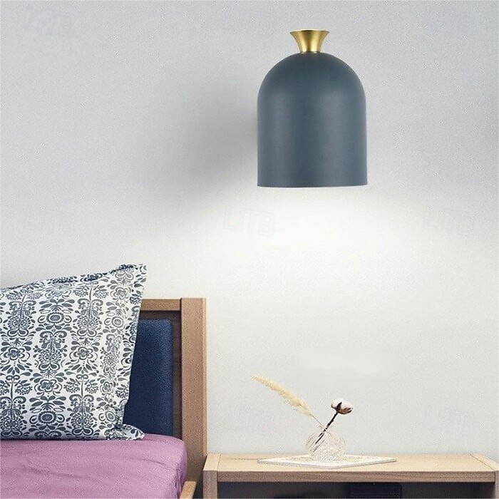 Cute Macaron Wall Lamp, 4 Color Options Green/Pink/Blue/Yellow, E27, Adjustable Cylindrical Lampshade, Metal Wall Sconce for Bedroom, Kids Room, Nursery, Living Room, Nordic Modern Decor 2026 - $90.99 –P13