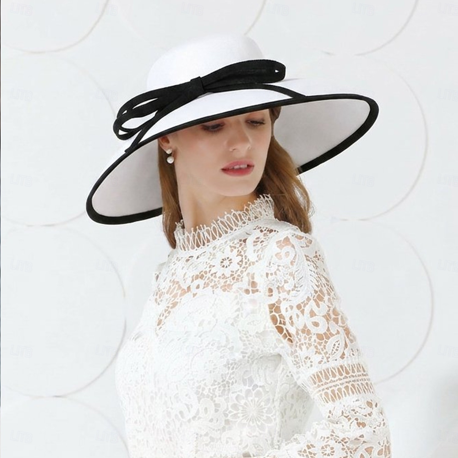 Elegant Retro / vintage Derby Accesoriu de Păr Pălării / Căciuli Pălărie de biserică Gentlewoman Nobilă Costume de fancy Pentru femei ziua îndragostiților Derby Petrecere Nuntă Ascot Adulți Pălărie 2026 - $146.99 –P12