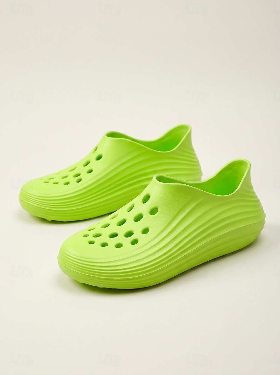 Men's Green Beach Clogs - Lightweight Breathable Slip-On Comfort Sandals - Casual Summer Shoes for Beach Vacation, Seaside Relaxing, Holiday Travel and Daily Leisure 2026 - $26.99 –P4