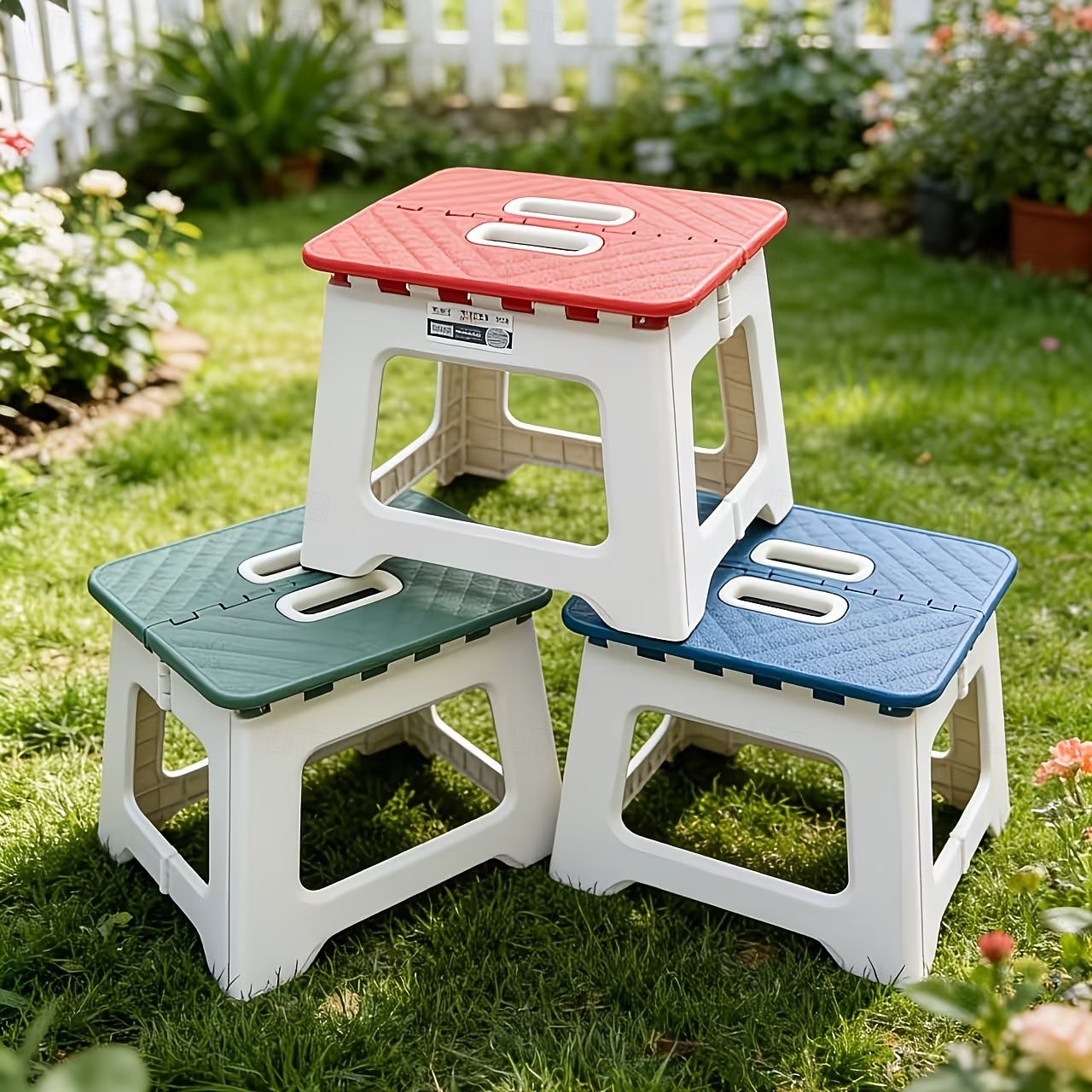 1/2Pcs Foldable Office Stool, Stylish Lightweight Portable Folding Stool, Sturdy Durable Household Sitting Stool With Space-Saving Design, Easy To Store And Carry, Multifunctional Foldable Seat 2026 - $14.99 –P1