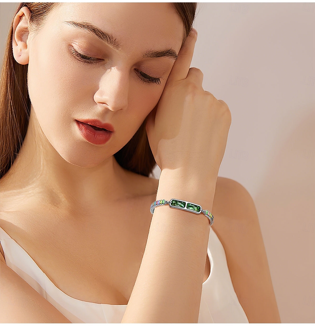 Elegant Smart Bracelet for Women, Jewelry Fitness Tracker with Sleep & Activity Tracking, IP68 Waterproof Smart Jewelry with App Sync, Long Battery Life, Adjustable Crystal Bangle, Fashion Gift 2026 - $51.99 –P14
