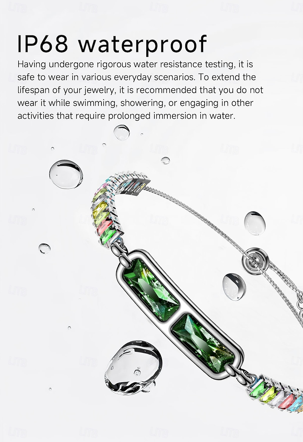 Elegant Smart Bracelet for Women, Jewelry Fitness Tracker with Sleep & Activity Tracking, IP68 Waterproof Smart Jewelry with App Sync, Long Battery Life, Adjustable Crystal Bangle, Fashion Gift 2026 - $51.99 –P7