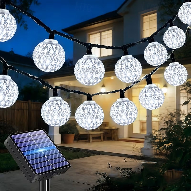 Solar Powered Garden Fairy String Lights Iron Moroccan Ball Fairy Lights 12m 100LEDs for Home Yard Balcony Porch Trees Outdoor Party Decoration 2026 - $39.99 –P12