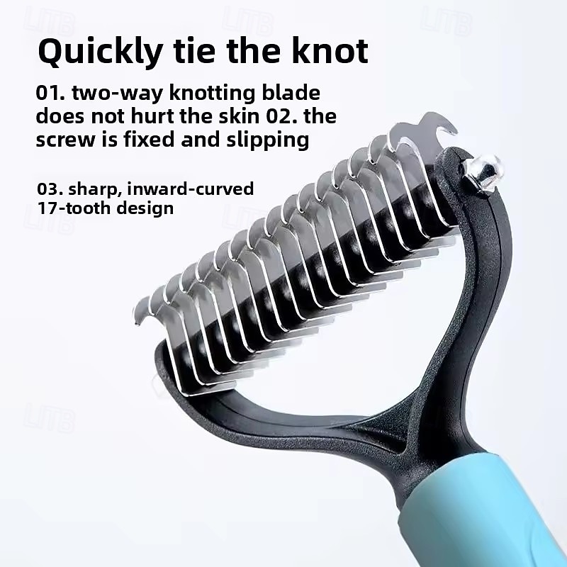 2pcs New Professional Pet Cat Hair Removal Comb Brush Dog Grooming Shedding Tools Puppy Hair Shedding Trimmer Pet Fur Trimming Combs 2026 - $14.49 –P6