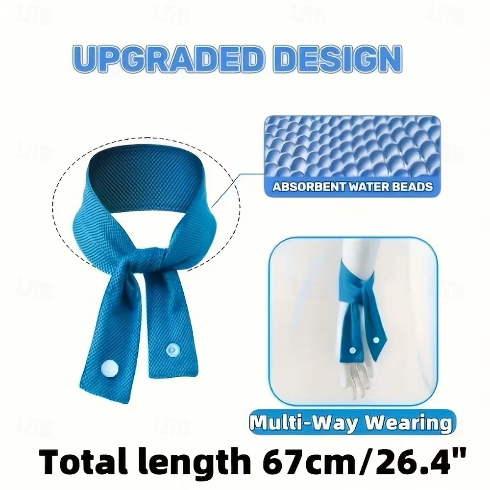 Reusable Cooling Ice Scarf Ice Scarf with A Natural Cool Feeling Sweat-wiping Towel Outdoor Ice Belt Sports Headscarf Cooling Cold Towel Outdoor Running Cycling Bandana 2026 - $13.49 –P11