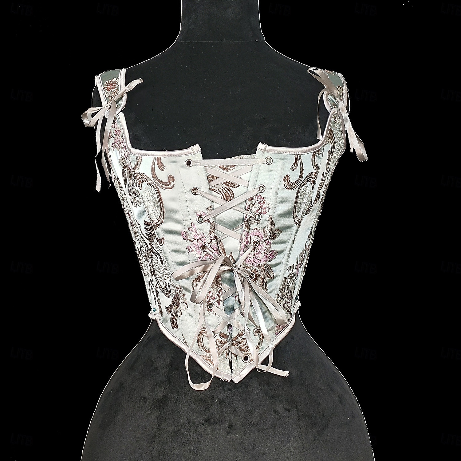 Mittelalterlich Renaissance Korsett Überbrustkorsett Mieder Edelfrau Schnürung Stickerei Kostüm Damen Fantasie königlich Halloween Karneval Alltagstauglich Renaissance-Messe LARP Erwachsene Korsett 2026 - $49.99 –P1