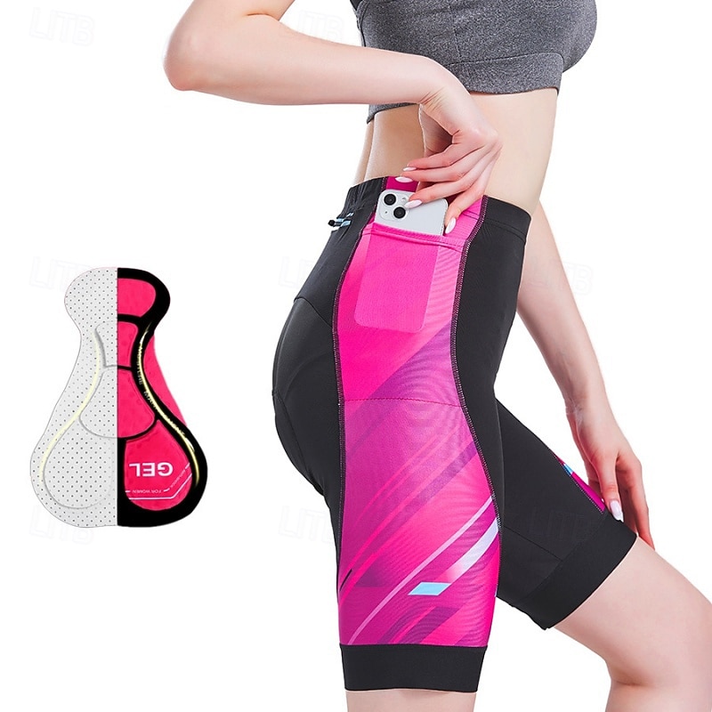 Damen Patchwork Kurve Radsport-Radhose: Fahrradshorts Gepolsterte Fahrradhose Fahhrad Shorts Gepolsterte Shorts / Chamois Schmale Passform Sport Packbar 3D-Polster Schnelltrocknend 2026 - $25.99 –P1