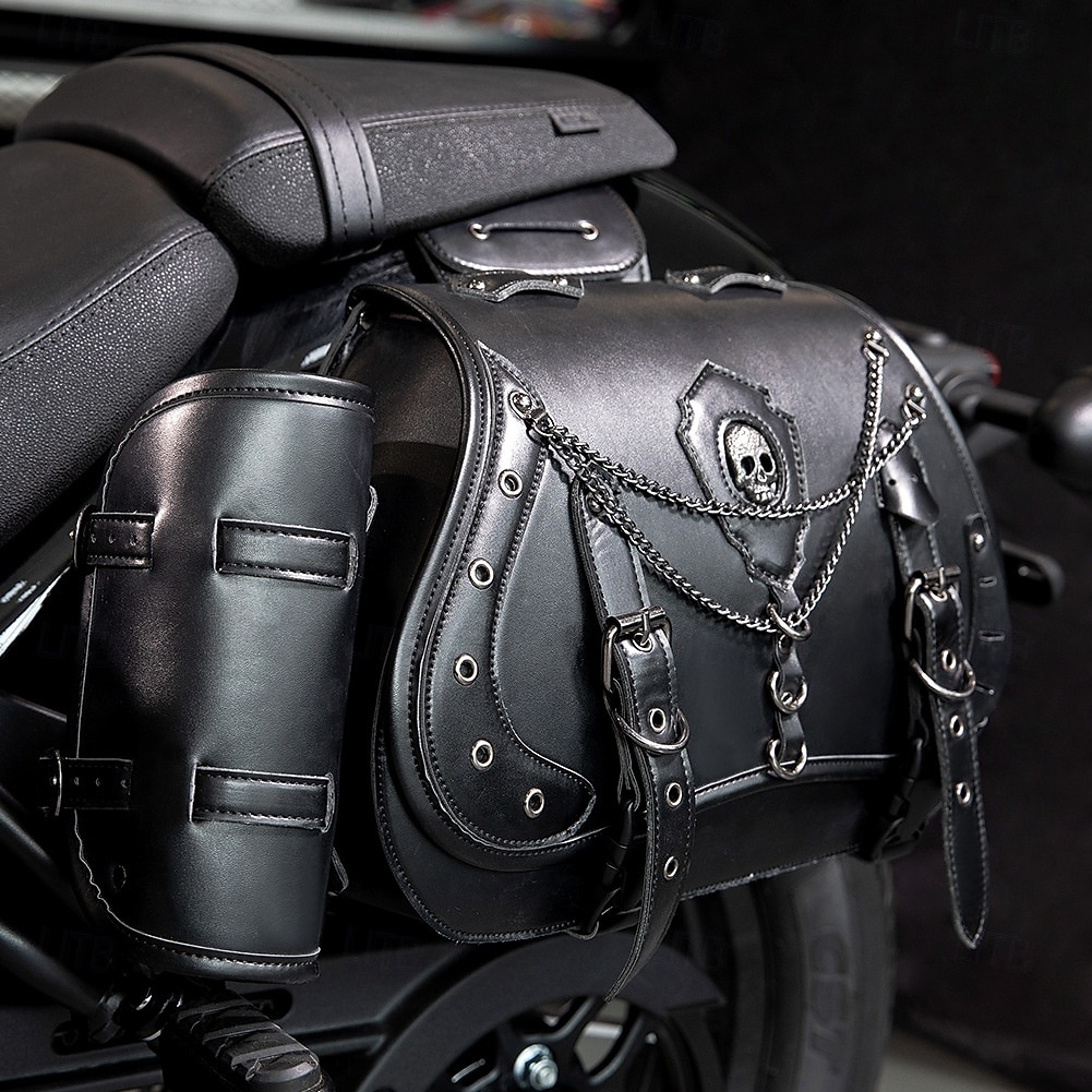 Western Retro Vintage Punk & Gothic Saddlebags Motorcycle Bag Side Bags Riders Skull Western Revival Fancy Dress Unisex Halloween Carnival Saddlebags 2026 - $154.99 –P1