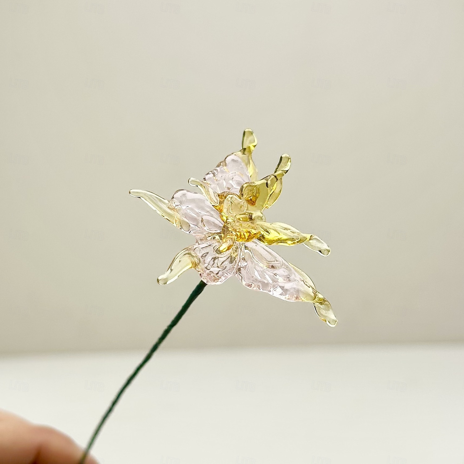 floare din sticlă pentru luna nașterii, cadou floral din sticlă suflată manual pentru ziua de naștere, Ziua Mamei, iubită, cea mai bună prietenă, soră, bunică – cadou unic pentru ea, femei, set de 2026 - $16.99 –P4
