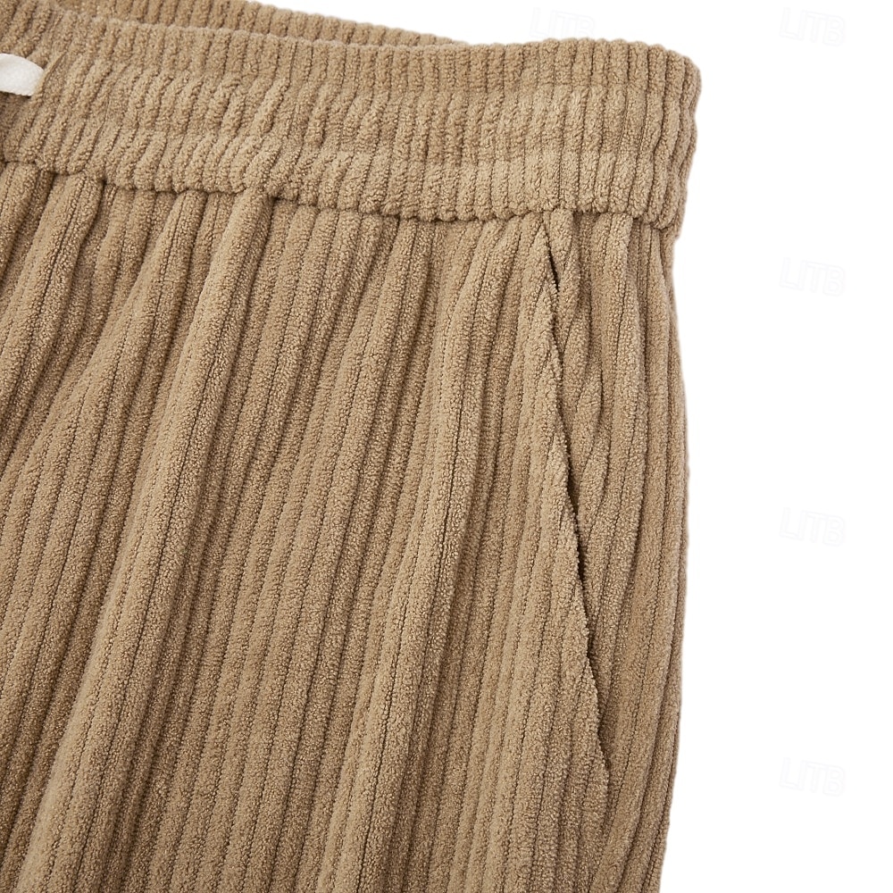 Męskie Spodnie Spodnie sztruksowe Spodnie zimowe Spodnie codzienne Luźne spodnie Ściągana na sznurek Multi Pocket Jednokolorowe Komfort Pełna długość Codzienny Na zewnątrz Streetwear Moda Moda miejska 2026 - $32.99 –P13