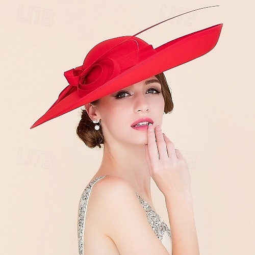 Chapeaux de fête Chapeau bowler en tissu à double couche  Chapeau cloche Chapeau en sinamay Kentucky Course de chevaux Journée des dames Melbourne Cup Luxe Vintage Avec nœud papillon Coiffe Coiffure de 2026 ? $103.99 –P10