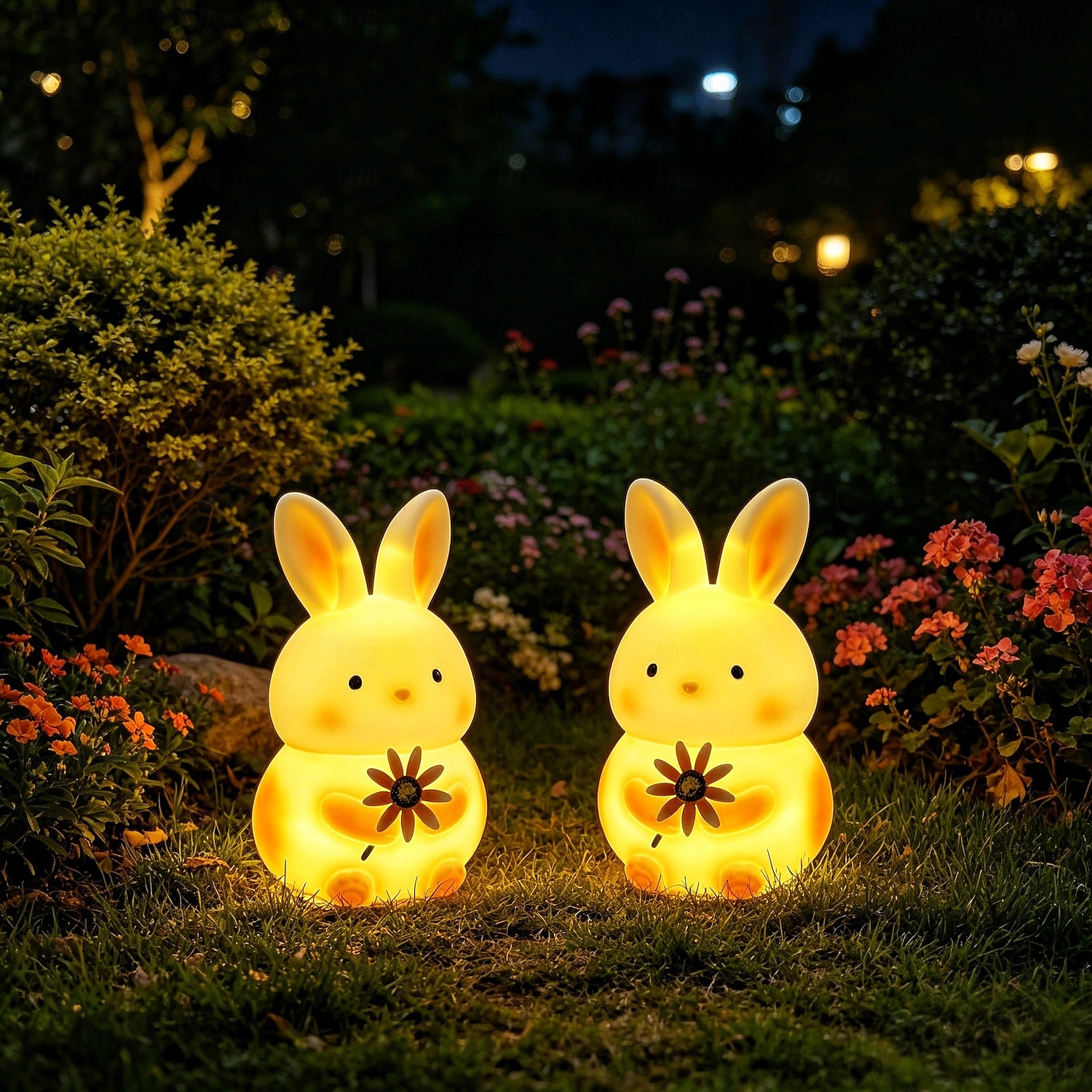 Lampes solaires d'extérieur en forme d'animaux, figurines lumineuses étanches en plastique représentant un lapin et un hibou, lampes décoratives solaires pour terrasse, pelouse, allée, parterre de de 2026 ? $34.99 –P5