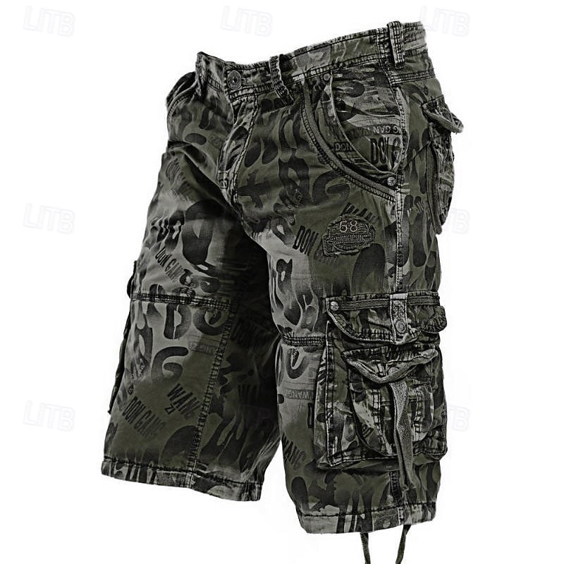 Men's Tactical Shorts Cargo Shorts Camo Shorts Shorts Buttons Multi Pocket Camo Camouflage Wearable Knee Length Outdoor Daily Camping & Hiking Fashion Classic Camouflage Blue Camouflage Gray 2026 - $30.99 –P10