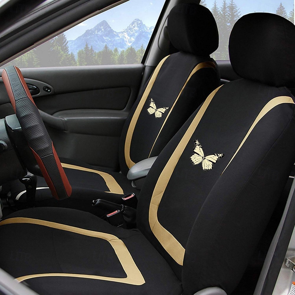 4PCS Cobertura de Cadeira Automotiva para Bancos dianteiros Prevenir Manchas para Carro de passeio / SUV / Carro de 2026 por $22.99 –P5