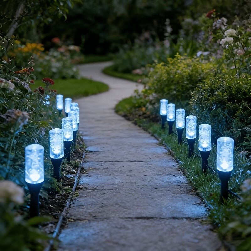 Outdoor Solar Lights Colorful LED Icicle Garden Stake Lights, IP65, Warm Glow Landscape Lighting, Ideal for Courtyards, Lawns, Patios, Walkways, Fences, And Party Decorations Lighting  10led / 20led 2026 - $35.99 –P2