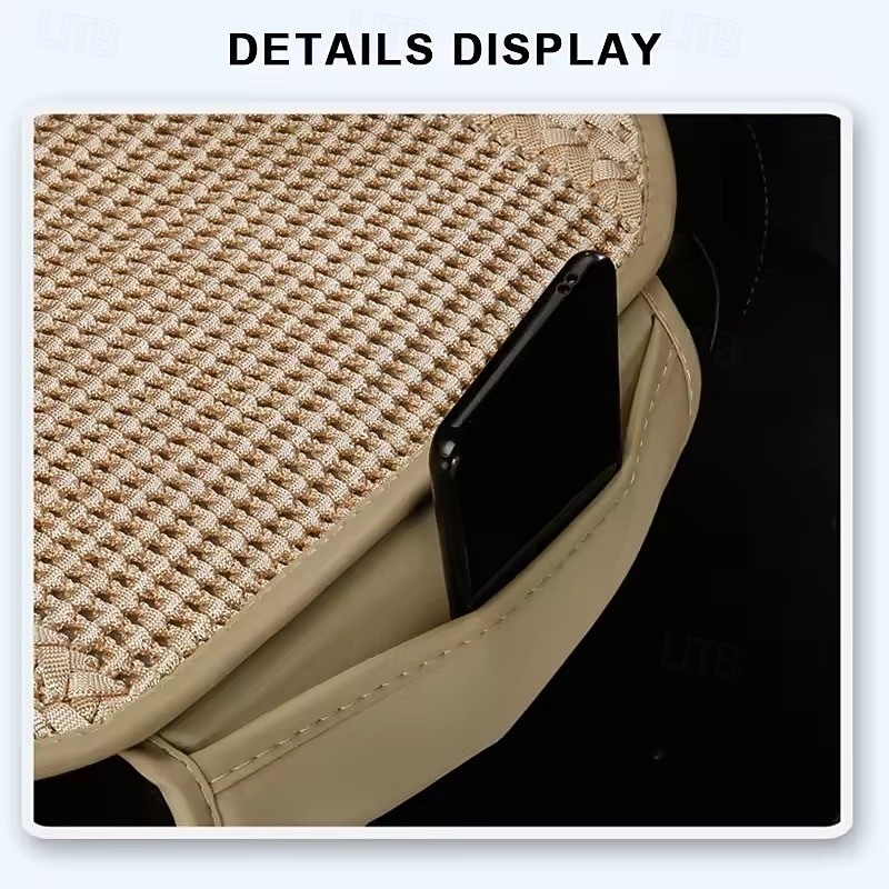 Universal Car Seat Cushion Covers 3-Piece Set, Breathable Cooling Woven Seat Protectors for Front and Rear Bench, Anti-Slip Pad for Most Cars Trucks SUVs 2026 - $47.99 –P4