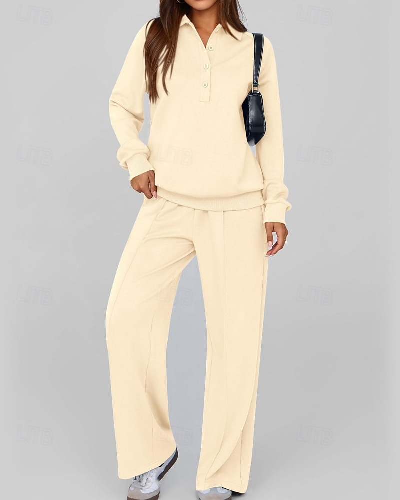 Damen Pullover-Trainingsanzug-Sets 2-teiliger Trainingsanzug Lounge-Outfits  Kordelzug mit Tasche Einfarbig Sportbekleidungsset Herbst Dunkelgrau Schwarz Fitnessstudio Fitnesstraining Leger Winddicht 2026 - $46.99 –P16