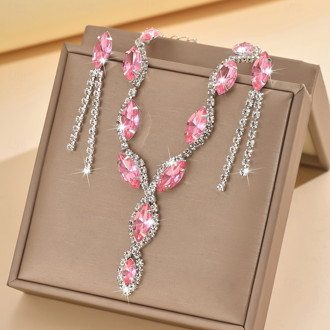 Set di orecchini 2 Cromo Orecchini Per donna Moda Parure di gioielli Per Matrimonio del 2026 a $17.49 –P2