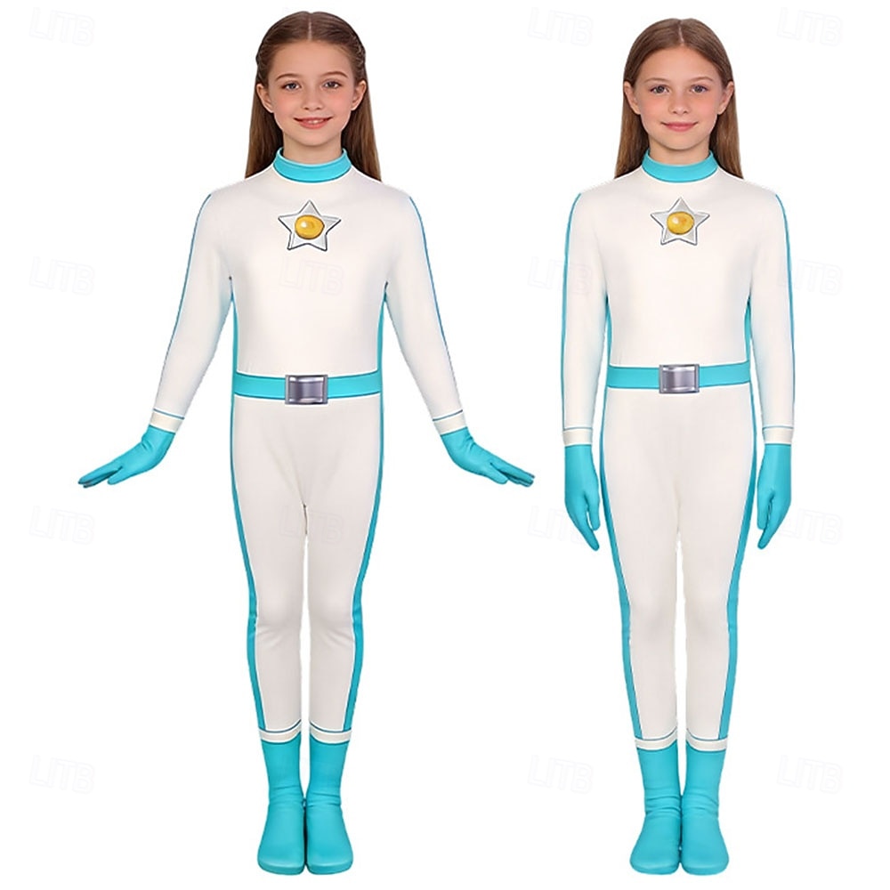Videojuego del fontanero Princesas Princesa Galáctica Princesa Estrellada Princesa Estelar Disfraz de lujo Body Chica Niños Víspera de Todos los Santos Carnaval Semana del Libro Fiesta Comic Con 2026 - $33.99 –P8