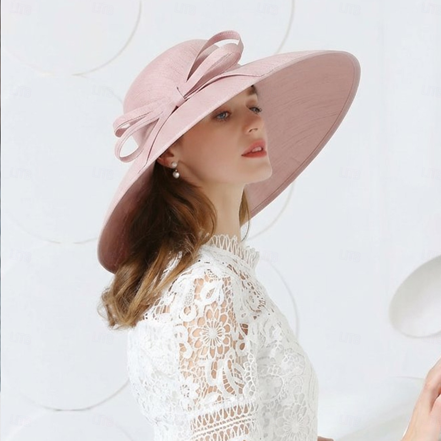 Elegant Retro / vintage Derby Accesoriu de Păr Pălării / Căciuli Pălărie de biserică Gentlewoman Nobilă Costume de fancy Pentru femei ziua îndragostiților Derby Petrecere Nuntă Ascot Adulți Pălărie 2026 - $146.99 –P13