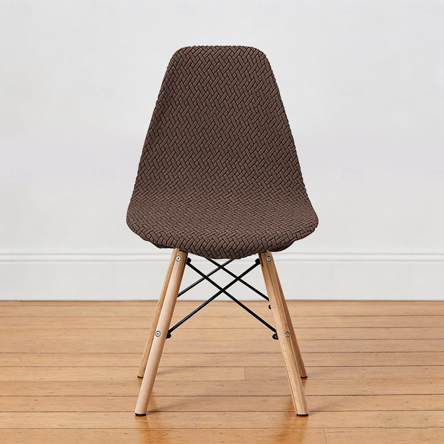 Funda elástica de sarga para silla, funda elástica con respaldo festoneado para silla de comedor. 2026 - $11.49 –P2