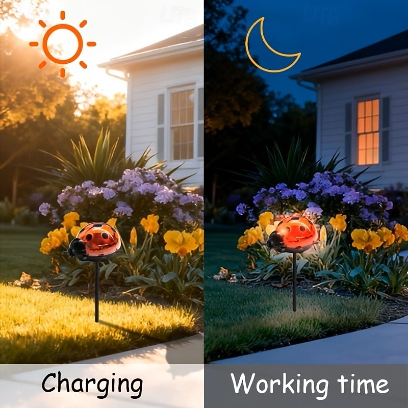 4PCS Solar Simulation Animal Ground-Placed Lights for Outdoor Garden Lawn Ladybug LED Light for Garden Pathway Terrace Decoration for Landscape 2026 - $35.99 –P4