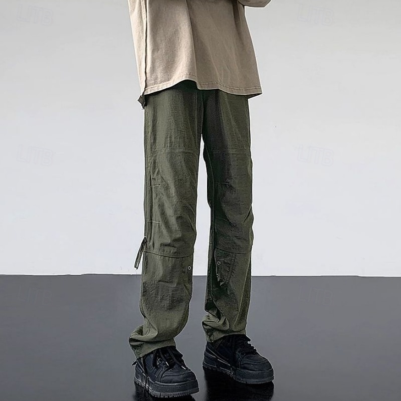 Voor heren Combatbroek Cargohosen Wandelbroek Waterdichte broek Zomer Lente Herfst Buiten Normale pasvorm waterdicht Sneldrogend Lichtgewicht Ademend Broeken / Regenbroek / Overbroek Ritsen Zak Zwart 2026 - $27.99 –P6