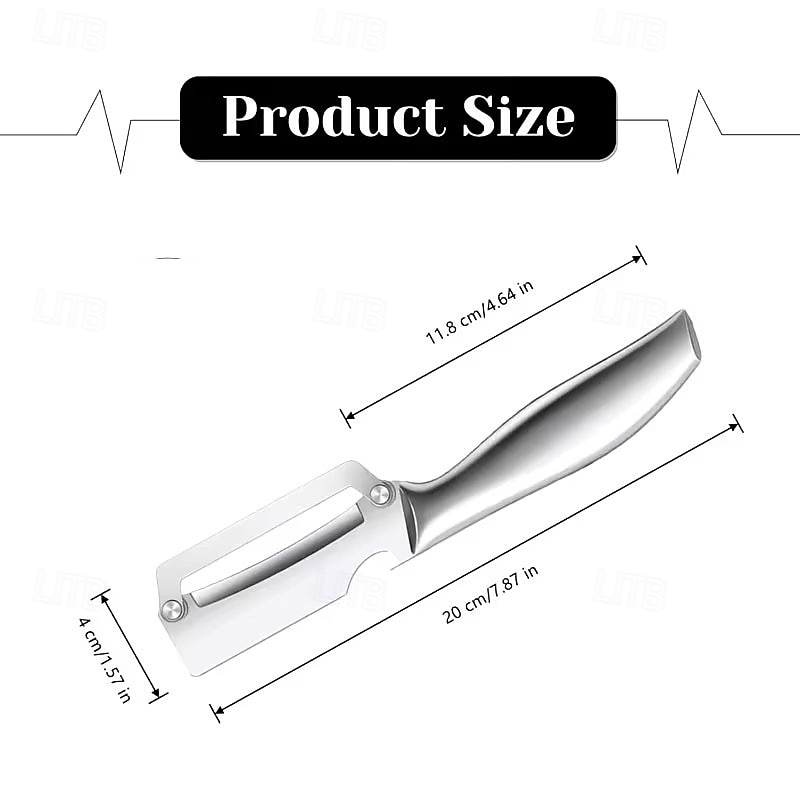 1/2pcs Stainless Steel Fruit Peeler Knives, Easy & Effortless Sugarcane, Pineapple & Melon Peeling, Ergonomic Handle, Sharp Forged Blades, Kitchen Essential Gadget 2026 - $19.99 –P9
