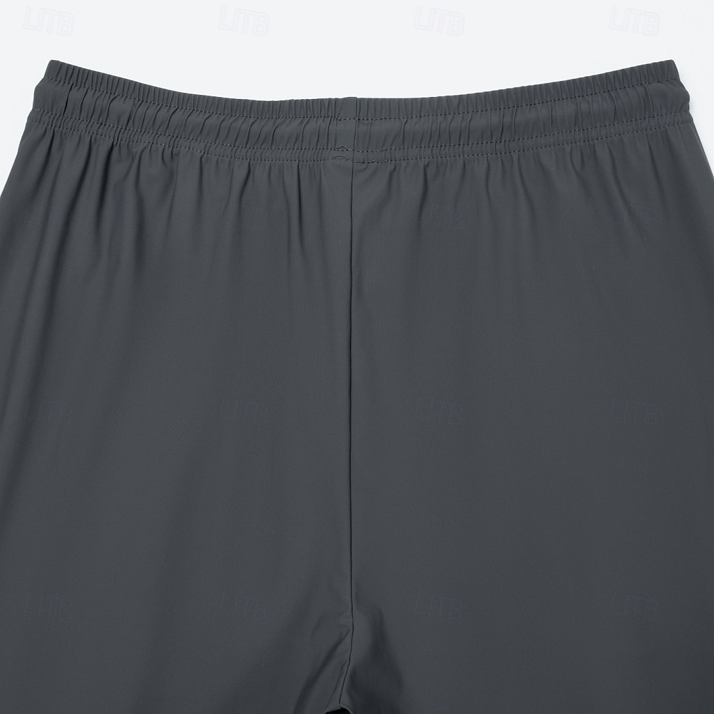 Pánské Běžci Kalhoty Kalhoty pro volný čas Outdoorové kalhoty Šňůrky Kapsy Elastický pas Pevná barva Rychleschnoucí Lehká váha Délka kolen Denní Venkovní Dovolená prázdniny stylové Khaki Černá Lehce 2026 - $21.99 –P17