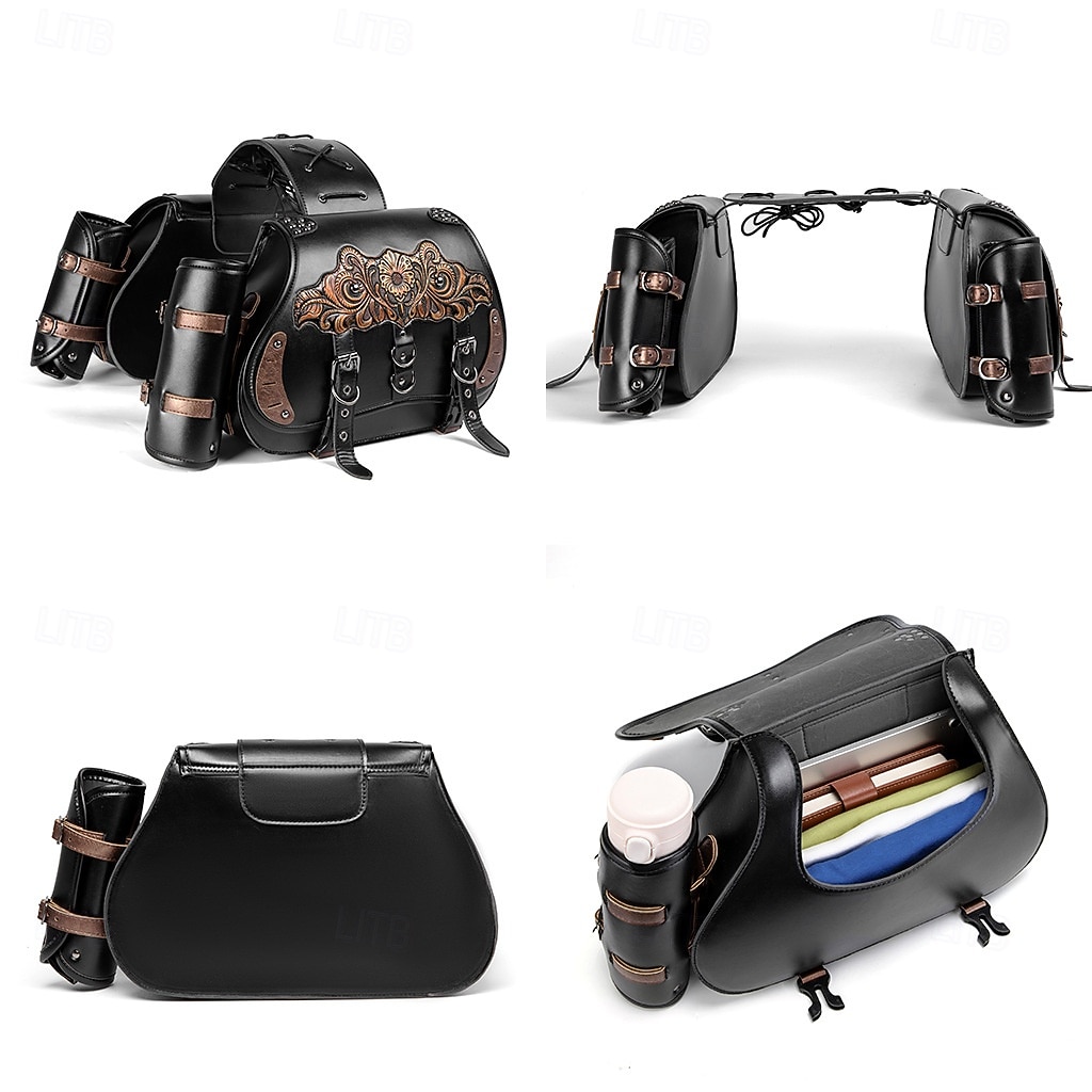 Western Retro Vintage Punk & Gothic Saddlebags Motorcycle Bag Side Bags Riders Western Revival Fancy Dress Unisex Halloween Carnival Adults Saddlebags 2026 - $154.99 –P10