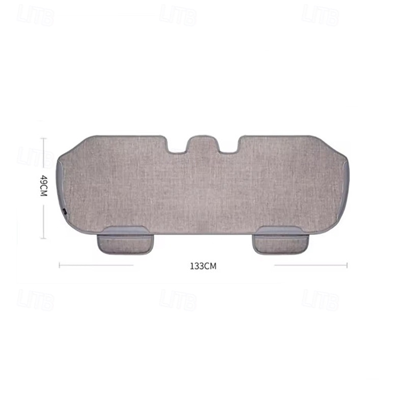 Universal Linen Car Back Seat Cushion, Breathable Rear Seat Pad with Storage Pockets, Non-Slip Seat Protector for Most Vehicles, SUVs, Trucks, Durable All-Season Bench Cover (Rear Seat Only) 2026 - $22.99 –P7
