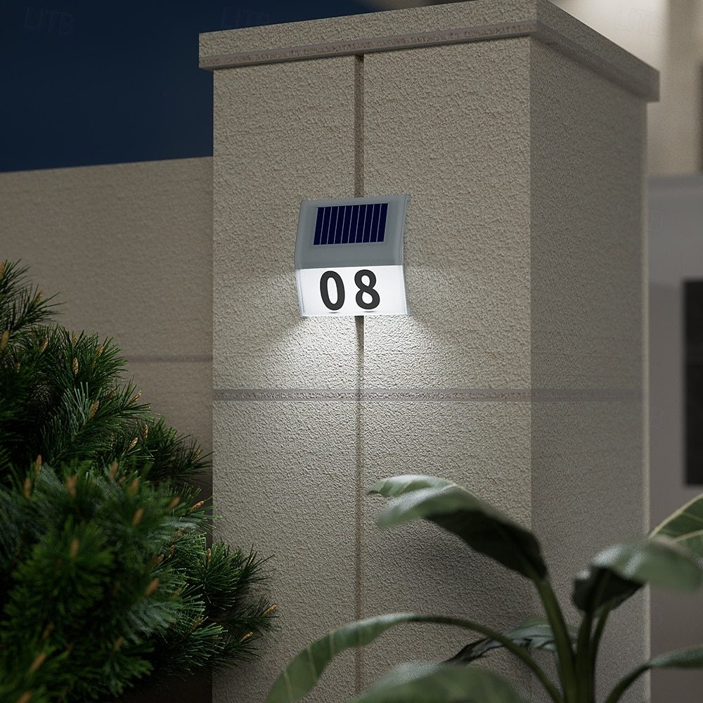 1PC Solar Outdoor Wall Light for Courtyard Garden Fence Household and Garden Number Light 2026 - $26.99 –P4