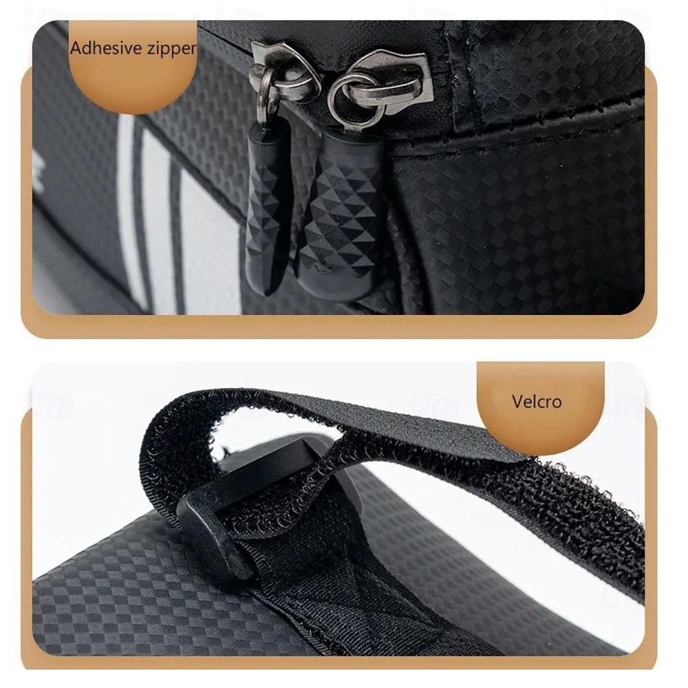 Bolsa para bicicleta com compartimento para celular de 7 polegadas, impermeável, para quadro frontal, compatível com telas sensíveis ao toque, ideal para mountain bike e bicicletas de estrada. Feita de 2026 por $28.99 –P9