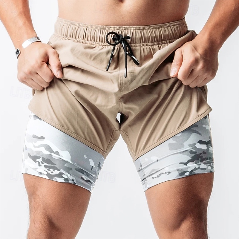 Herren Laufshorts Sportshorts Fitnessshorts Kordelzug Taschen Shorts Lässig Täglich Outdoor Sommer Frühling Schnelltrocknend Leicht Feuchtigkeitsableitend Atmungsaktiv Fitnessstudio Fitnesstraining 2026 - $20.99 –P10