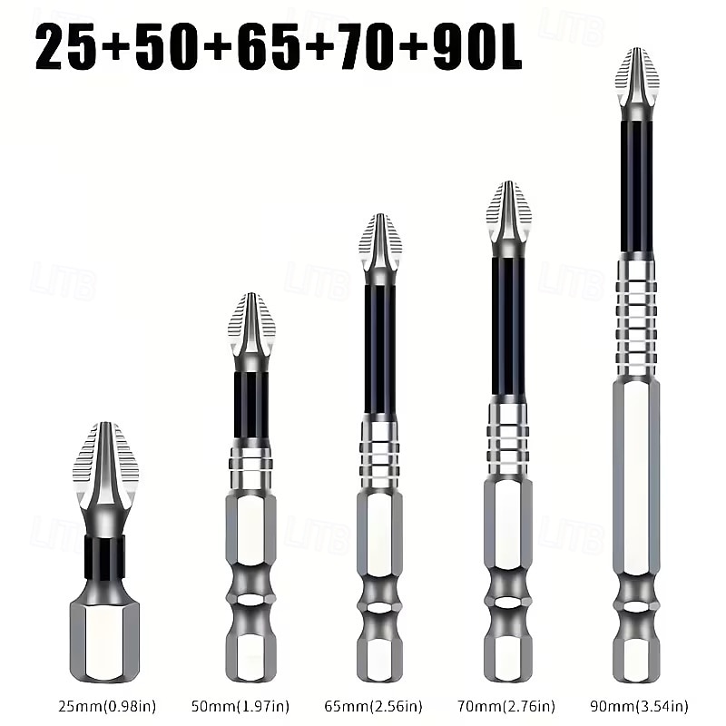 15pcs K5 Anti-Slip Shock-Resistant Threaded Drill Bit Set, Suitable for Electric Screwdrivers, High Hardness, Anti-Slip, Shockproof Magnetic Drill Bits, Compatible with Electric and Manual Drills 2026 - $13.99 –P2