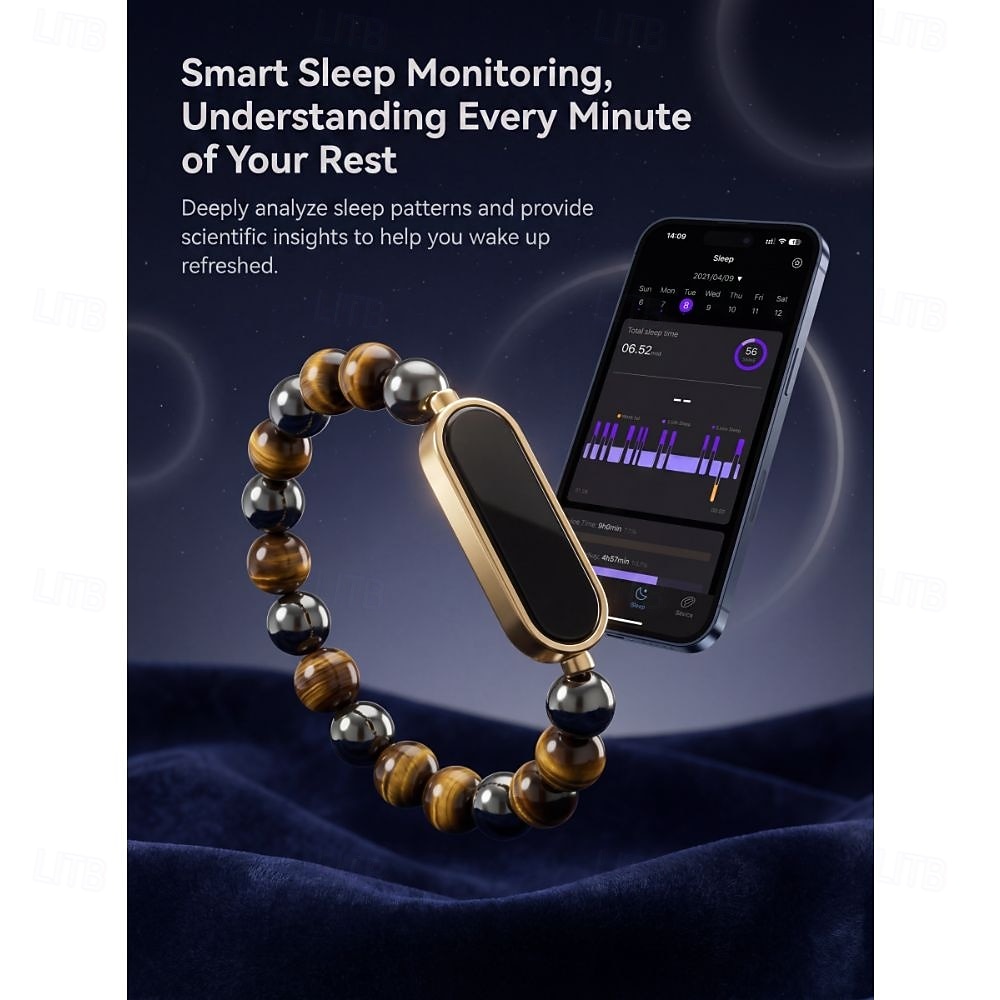 Elegantní chytrý náramek pro ženy, fitness tracker ve stylu šperků s perleťově bílým korálkovým designem, stylový tracker aktivit pro každodenní pohodu, módní chytrý náramek s šperky, dárek pro ni 2026 - $41.99 –P7