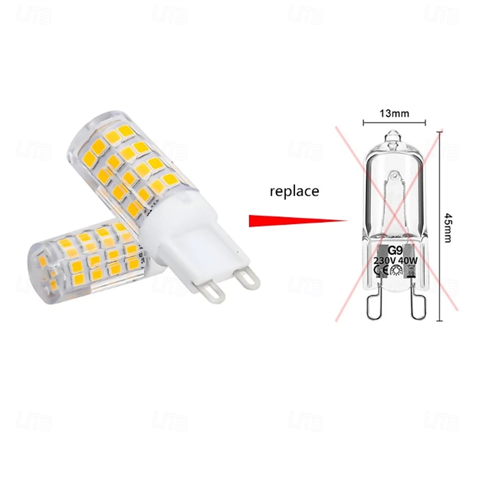 10pcs Mini G9 E14 AC 220V 240V Ceramics LED Corn Bulb Capsule Crystal Light Warm White Lamp Replace Halogen Chandelier Lights 2026 - $34.99 –P6