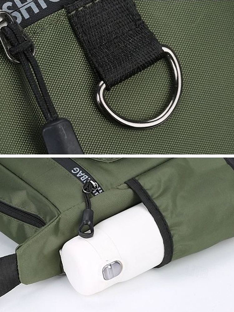 Bolsa transversal masculina em nylon, bolsa de ombro com vários bolsos e porta-garrafa, mochila casual para atividades ao ar livre. &uso diário de 2026 por $18.99 –P10