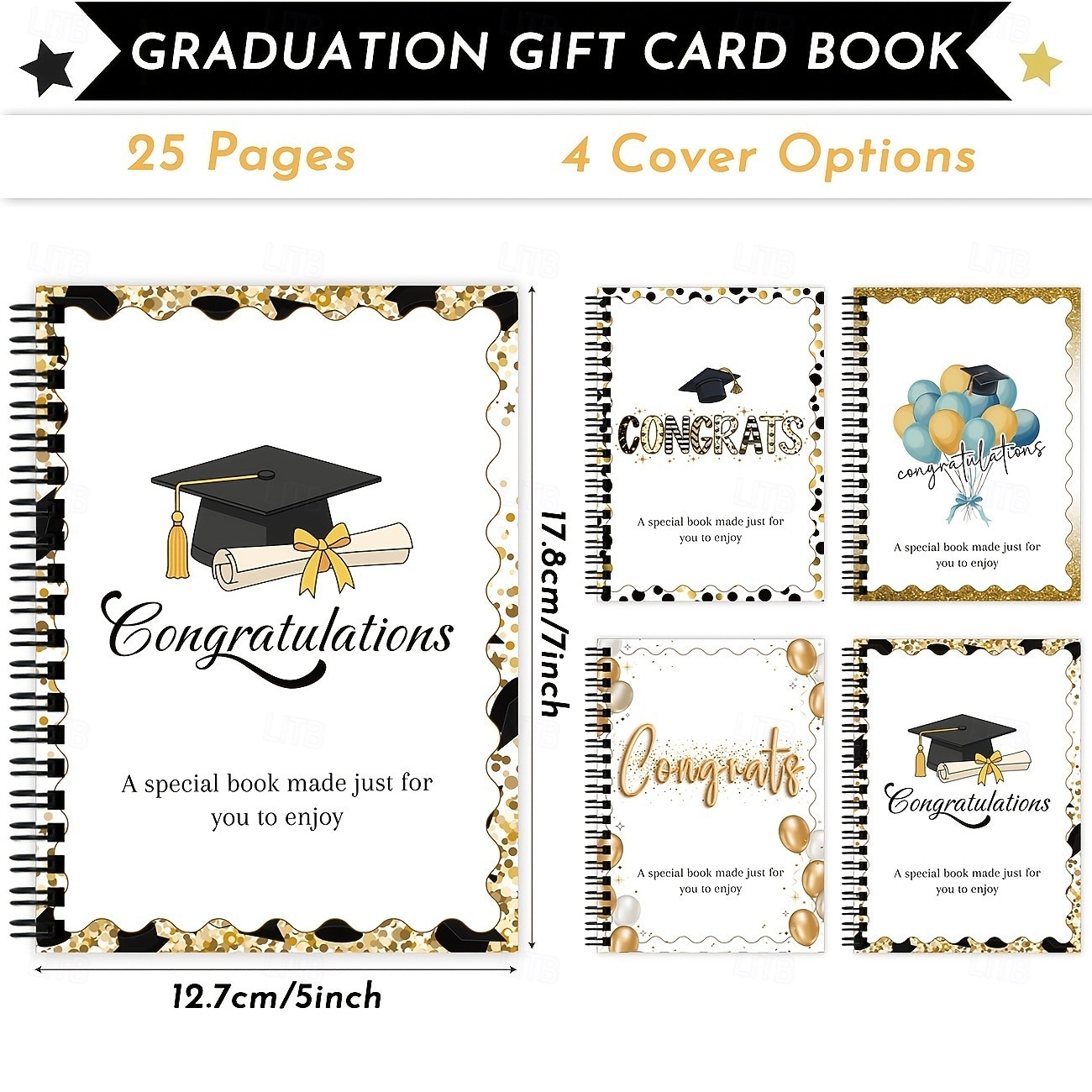 Álbum de tarjetas de regalo de graduación 2026, un portatarjetas de regalo esencial para graduados que se independizan, portatarjetas sorpresa de cumpleaños para paquetes de regalo creativos, regalo 2026 - $14.99 –P7