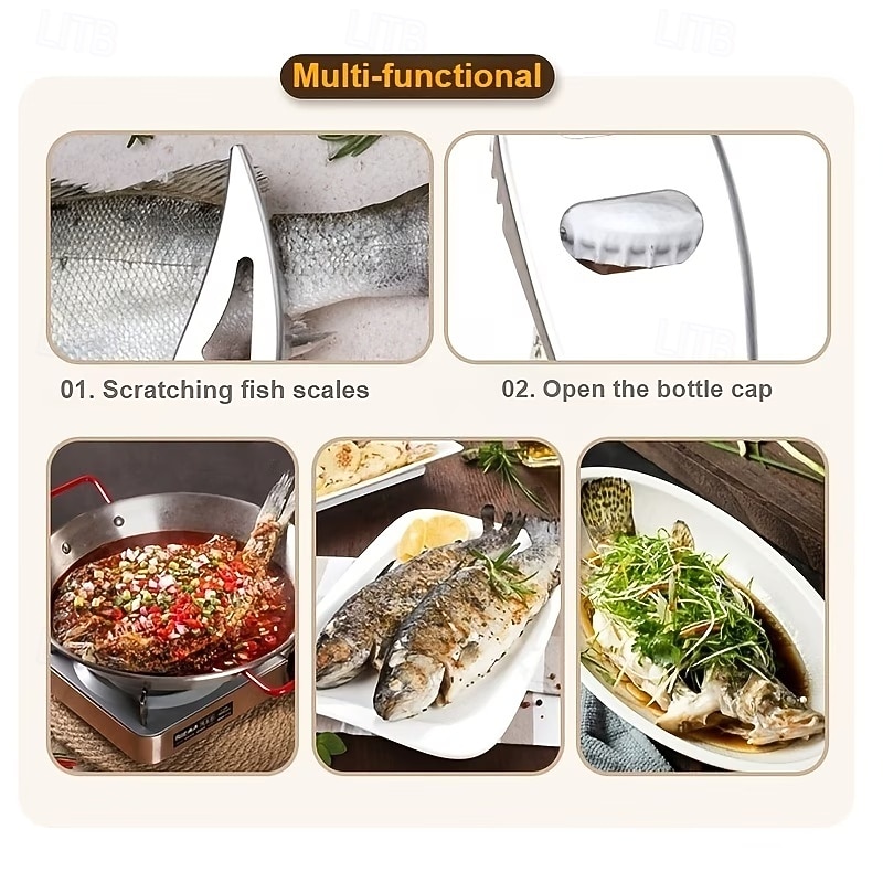 4pcs Stainless Steel Fish Remover Tool Set, Kitchen Scaler Fish Skin Graters Cleaning Peeler Scaler Scraper, Ideal for Home, Kitchen, Seafood Markets, and Professional Seafood Preparation 2026 - $12.99 –P9