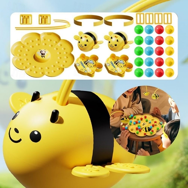 2026年 子供向けのおもしろい蜂のヘッドバンドゲーム &大人向け、磁石のハチを使ったインタラクティブなファミリーボードゲーム、細かい運動能力を養う対戦型アクション玩具 &バランス、男の子と女の子に最適な屋内パーティーゲーム、黄色  コレクション – $19.99 –P5