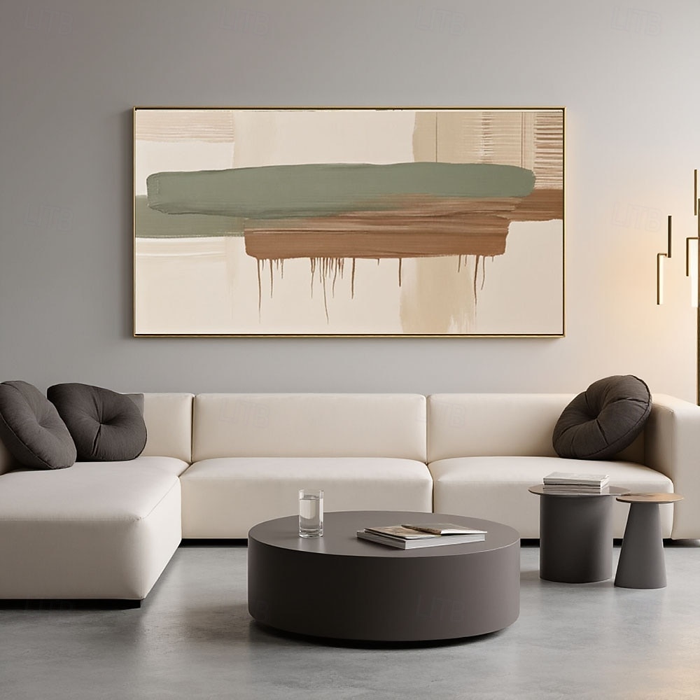 3D Textured Green Terracotta Abstract Art Plaster Block Texture Wall Decor Large Minimalist Palette Knife Art Earth Tone Wall Accent 2026 - $126.99 –P2