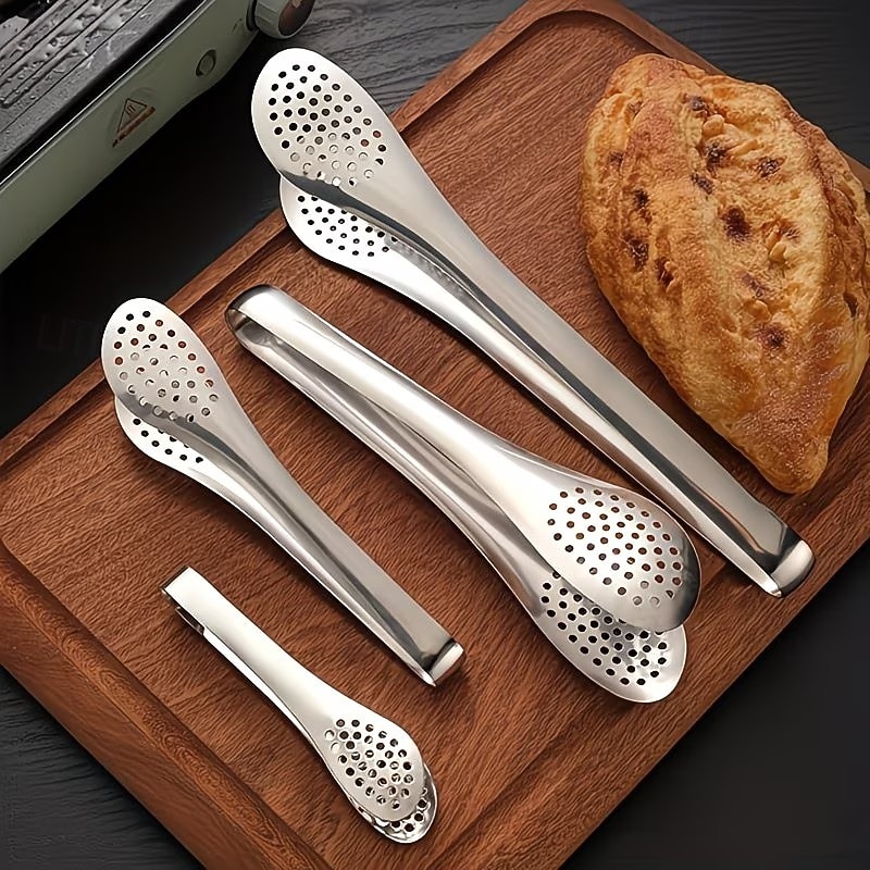 Set de 6 clești de bufet din oțel inoxidabil, potrivit pentru ridicarea salatelor, a mâncării la grătar, a pastelor, a fructelor, legumelor și cărnii, perfect pentru bucătăriile de acasă, 2026 - $14.99 –P8