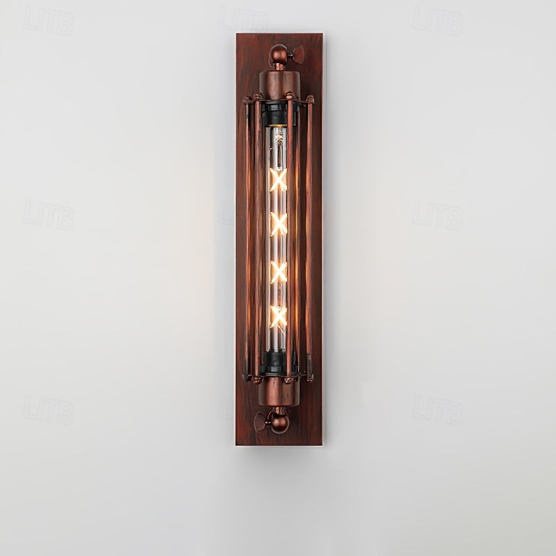 Wall Light Fixture Industrial Tube Ceiling Light with Metal Cage in Black Single Edison Flute Light for Hallway Porch Cabinet 2026 - $109.99 –P8