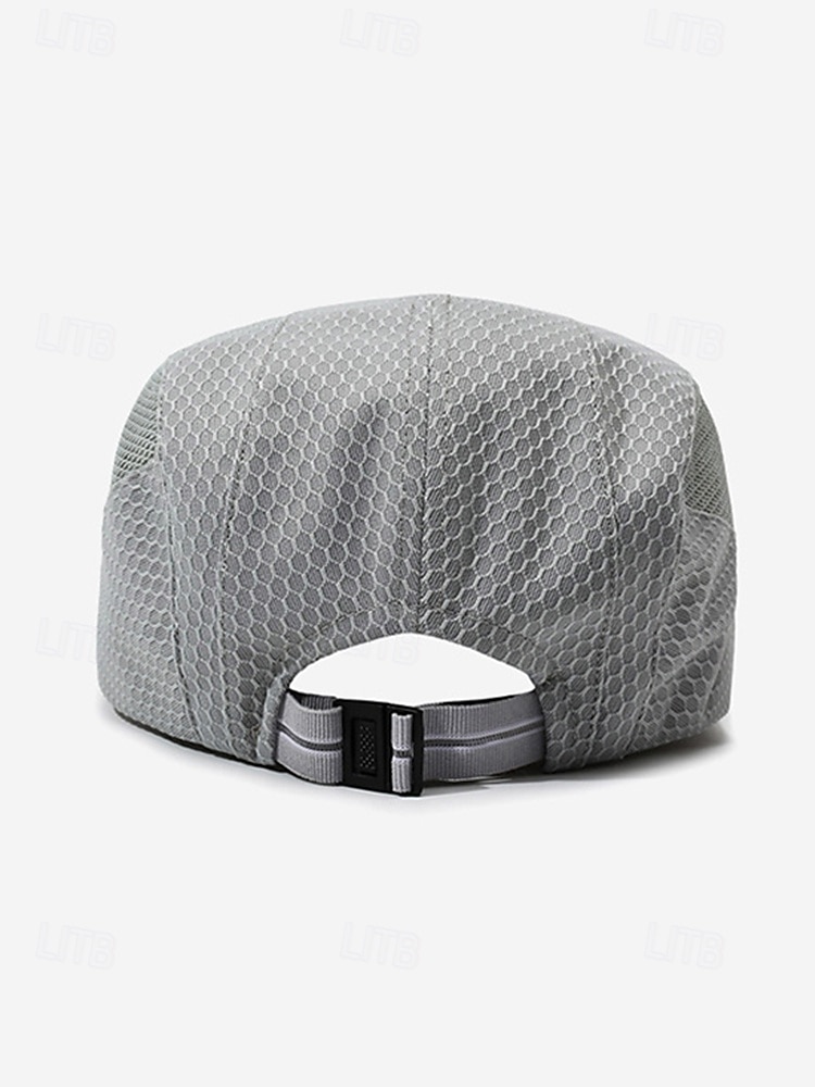 Men's Mesh Beret Hat - Breathable Polyester Ivy Cabbie Cap with Adjustable Buckle, Multiple Colors, Lightweight Newsboy Flat Cap for Summer Travel, Outdoor Activities & Daily Casual Wear 2026 - $14.99 –P8